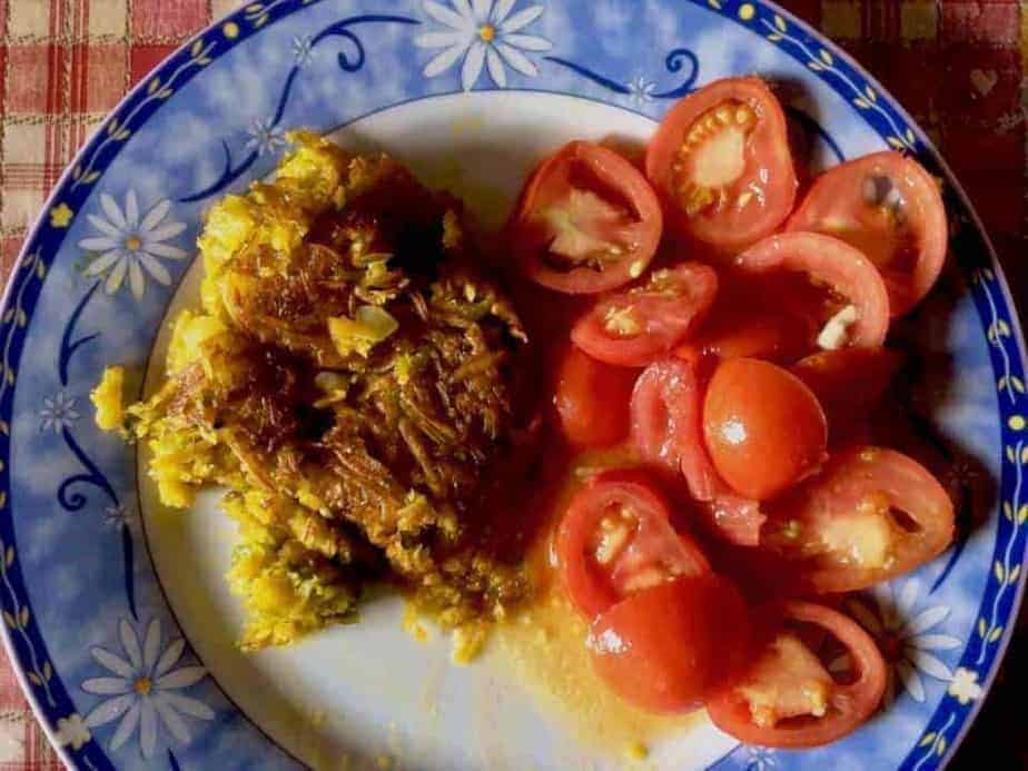 Mazot De Vex Recette Roesti Potimarron Et Salade Tomates Du Jardin