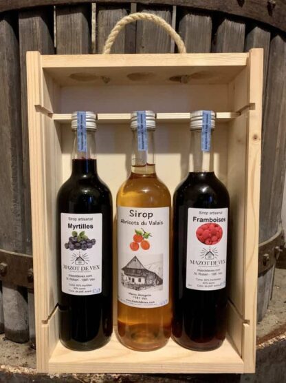 coffret 3 sirops artisanaux sans conservateur
