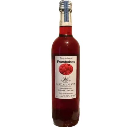 Sirop framboises artisanal